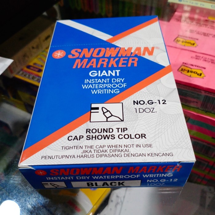 

[New Arrival] SPIDOL PERMANENT SNOWMAN ISI 12PCS