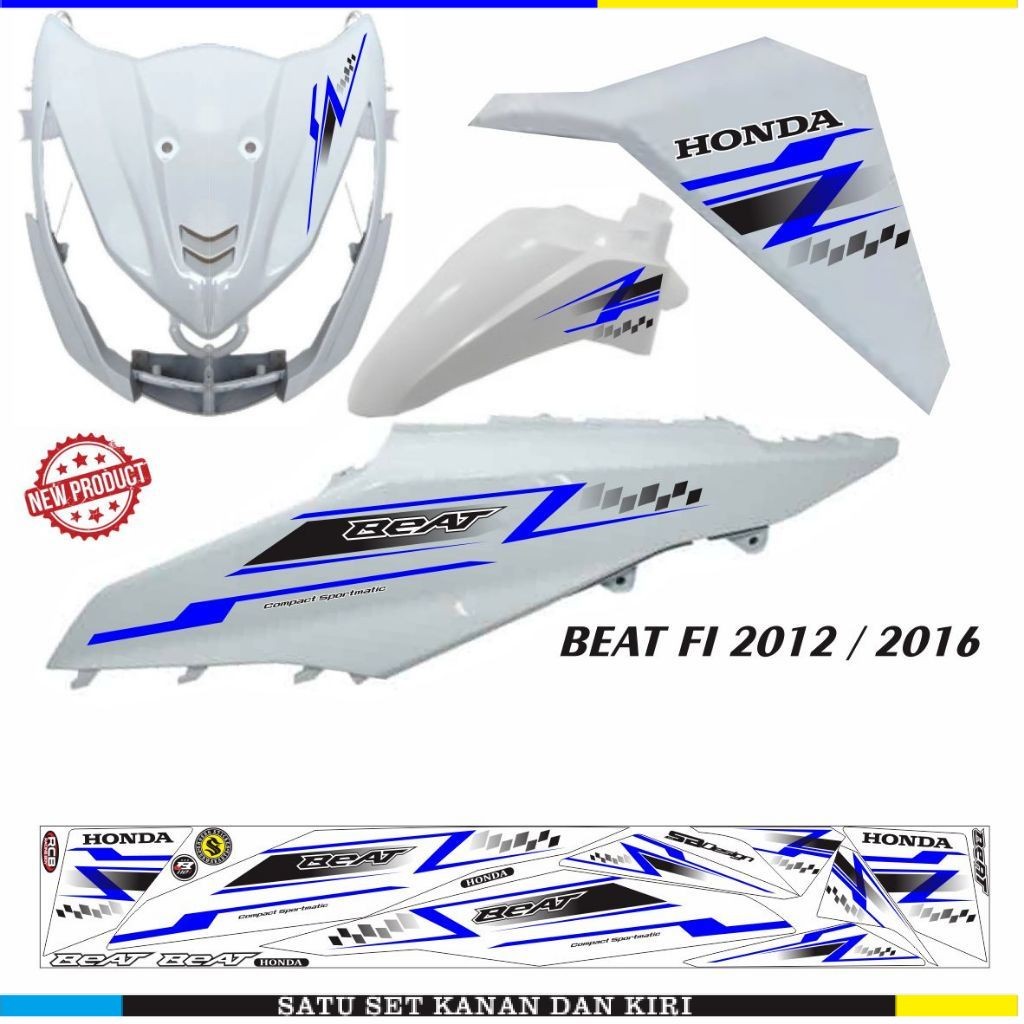 VARIASI STIKER BEAT FI 2013/2015/ STRIPING MOTOR BEAT FI STIKER MOTOR