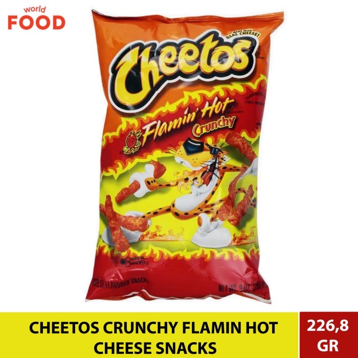 

[BEST] CHEETOS CRUNCHY FLAMIN HOT CHEESE SNACKS