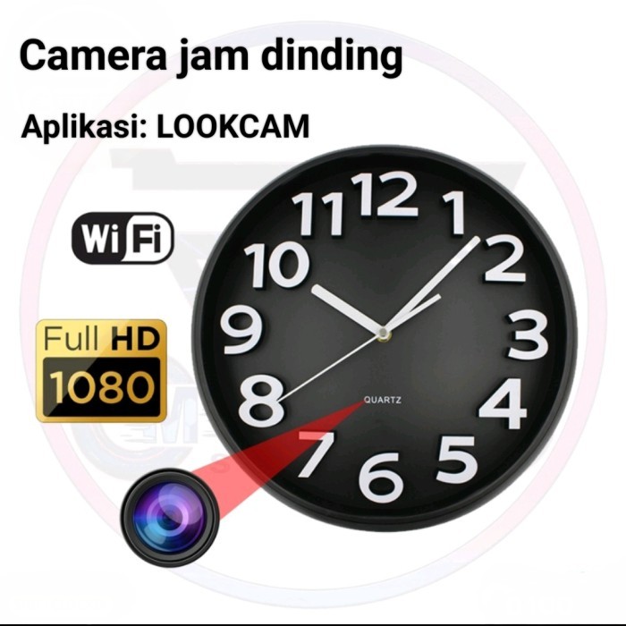 Promo | CCTV Wifi Camera Jam Dinding Hidden Spy Cam Kamera Keamanan IP Camera - HANYA CCTV