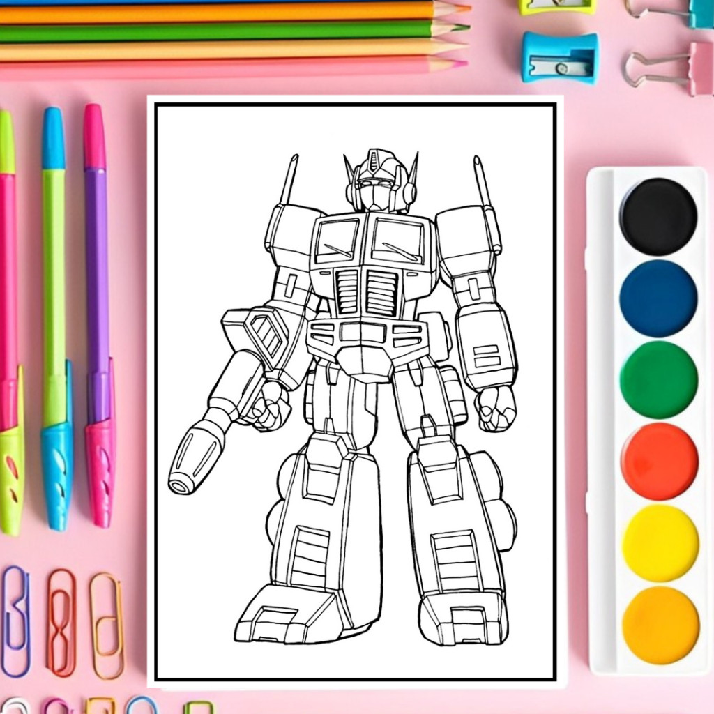 

Kertas mewarnai anak Tema Robot A5 & A4 Hvs 100gsmclaraa aurel