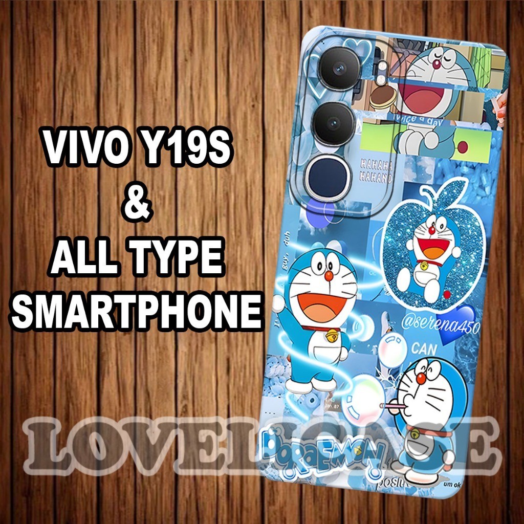 (GC18) Softcase karet Hp VIVO Y19S Terbaru 2024 | Case Motif Gambar Doraemon | Case VIVO Y19S Siliko