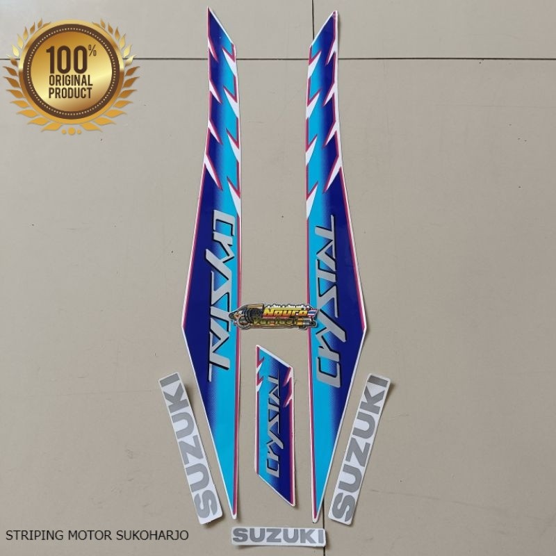 (ORI) Striping Suzuki crystal tune 1992 1993 kualitas original pabrik
