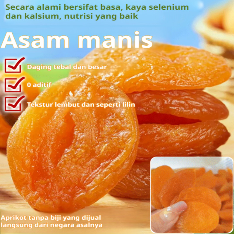 

【Pengiriman 24 Jam+COD】Aprikot merah kering/Tanpa Inti Aprikot Kering (250g/500g)Premium Apricot Kering Organic Paradise/ Rendah Gula Aprikot Dikeringkan Camilan/ Kacang Almond Merah Kering