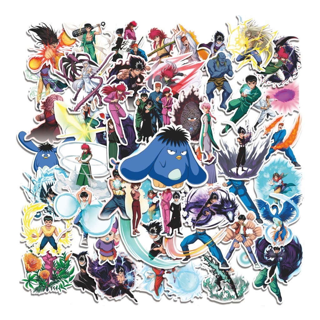 

COD 50 Pcs Stiker Team Yusuke Urameshi Lucu Anti Air Untuk Dekorasi Notebook Sepeda Skateboard Handphone DIY