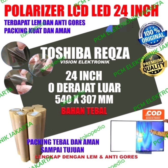 SB99 polarizer polaris tv led lcd 24inch 24 inch toshiba regza 0 derajat