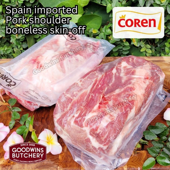 

2.5kg pork babi shoulder collar boston-butt boneless WHOLE Coren Spain