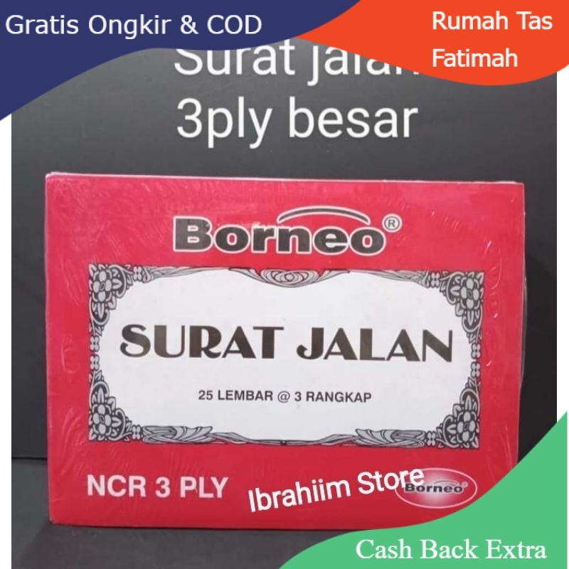 

Promo SURAT JALAN BESAR 3 PLY NCR 3 RANGKAP / SURAT KIRIM BARANG BESAR By Rumah Tas Fatimah