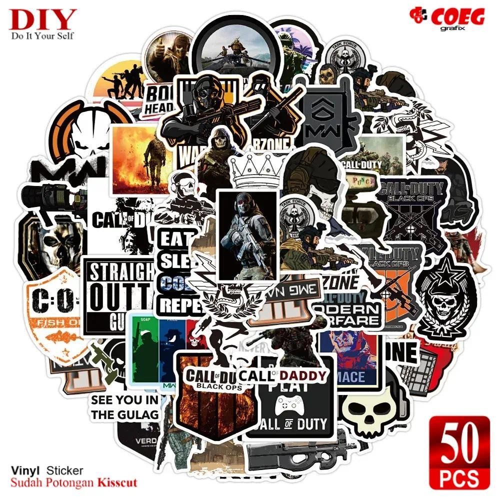 

50PCS Stiker Cool Game COD Call of Duty CG109 - DIY untuk Skateboard, Gitar, Mobil, Laptop, Motor, HP & Aksesoris Anak