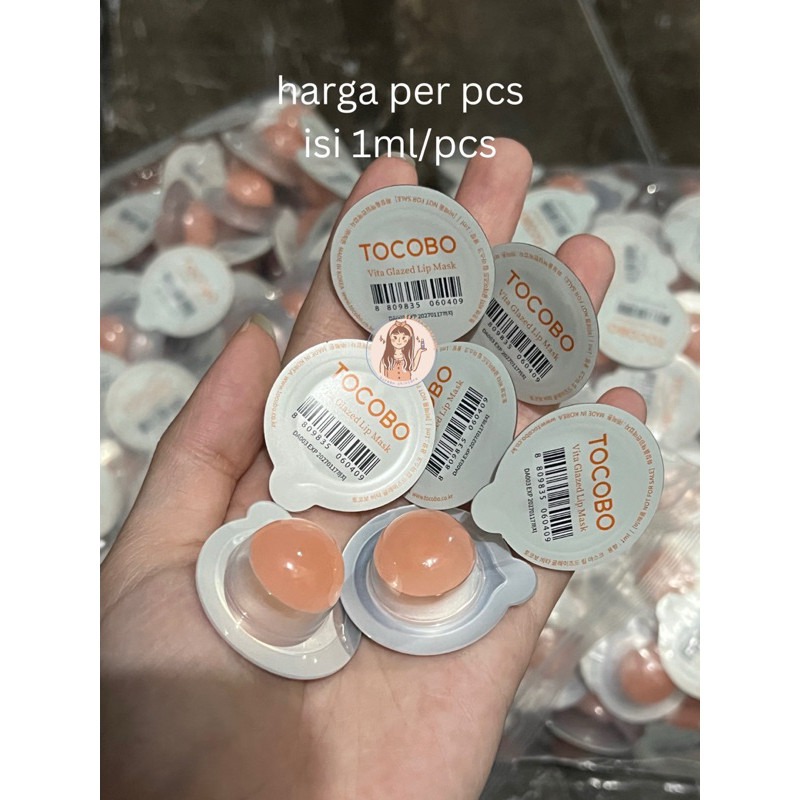 TOCOBO VITA GLAZED LIP MASK BLISTER MINI SIZE 1ML | TOCOBO LIP MASK MINI