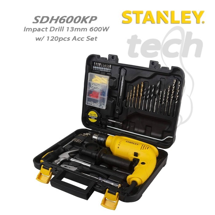 Mesin Bor Listrik Tembok Beton Impact Drill Stanley SDH600KP SDH600 KP