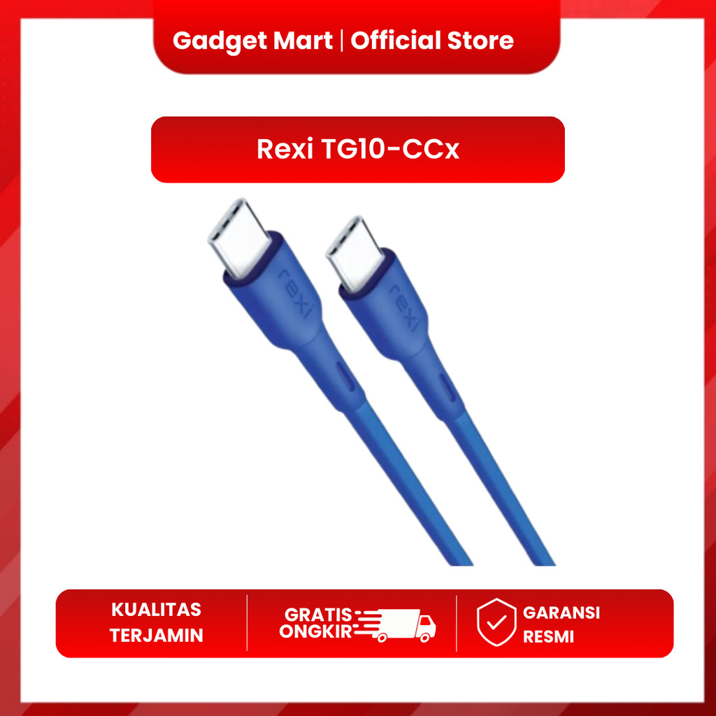Kabel data Rexi TG10-CCx USB-C to C PD 20W Quick Charging