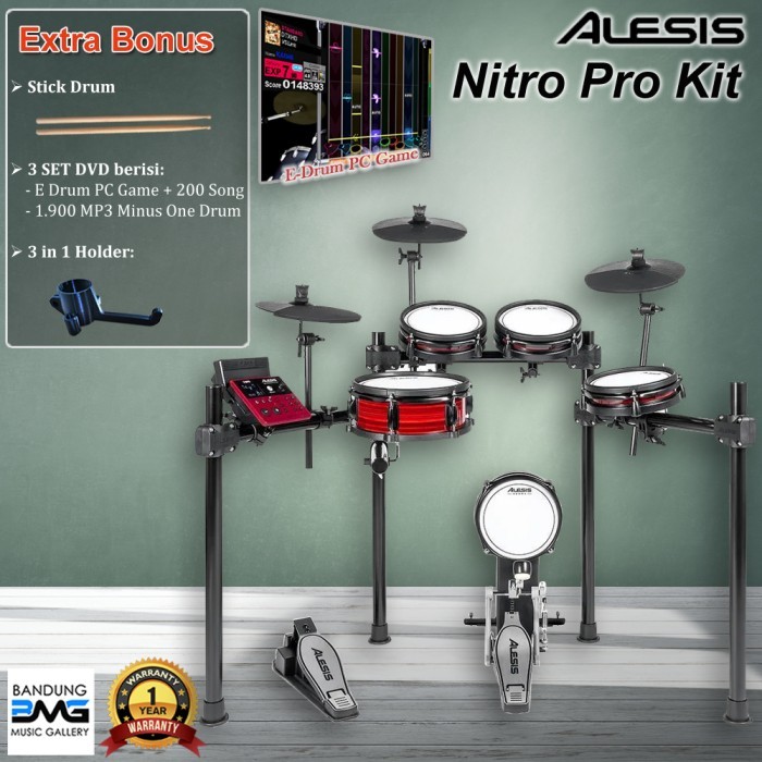 NEW  Alesis NITRO PRO KIT Electric Drum Set - Drum Elektrik Alesis