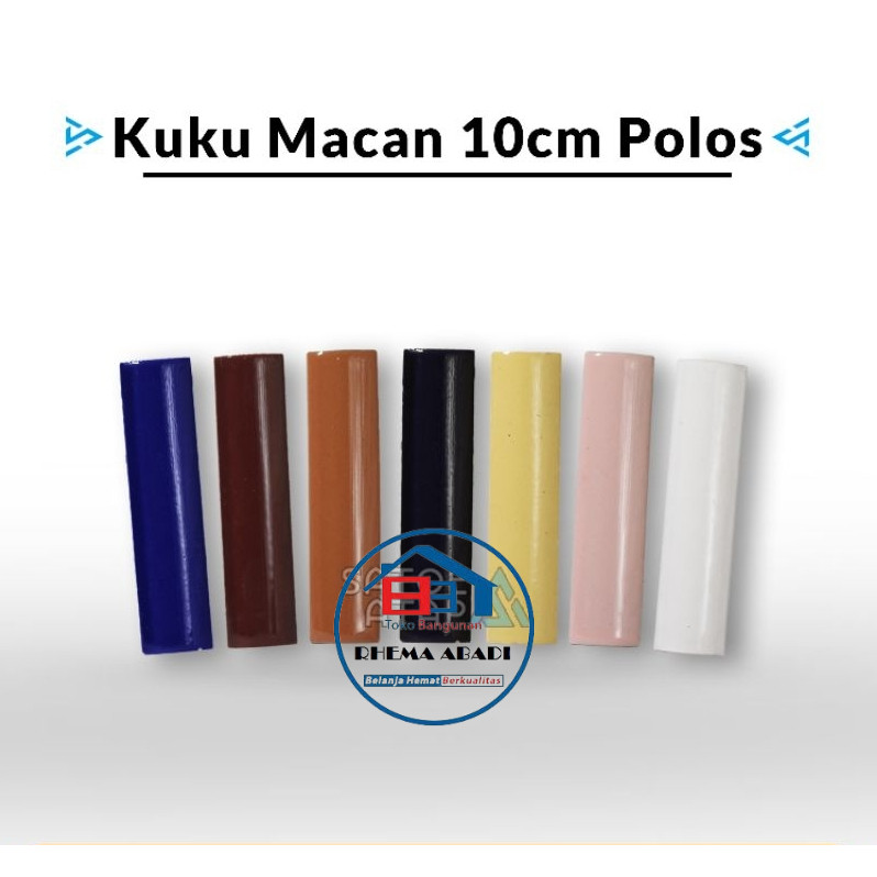 RHEMA Kuku Macan Keramik 10cm Polos KUCAN
