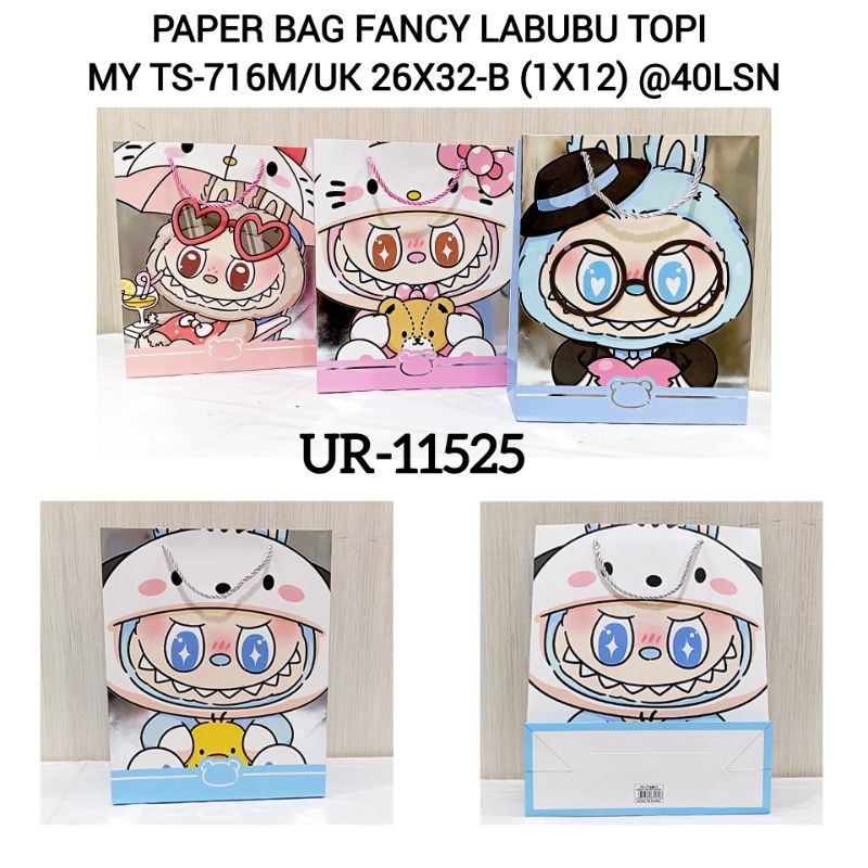

PAPER BAG LABUBU GOODIE BAG ULANG TAHUN TAS HADIAH LABUBU