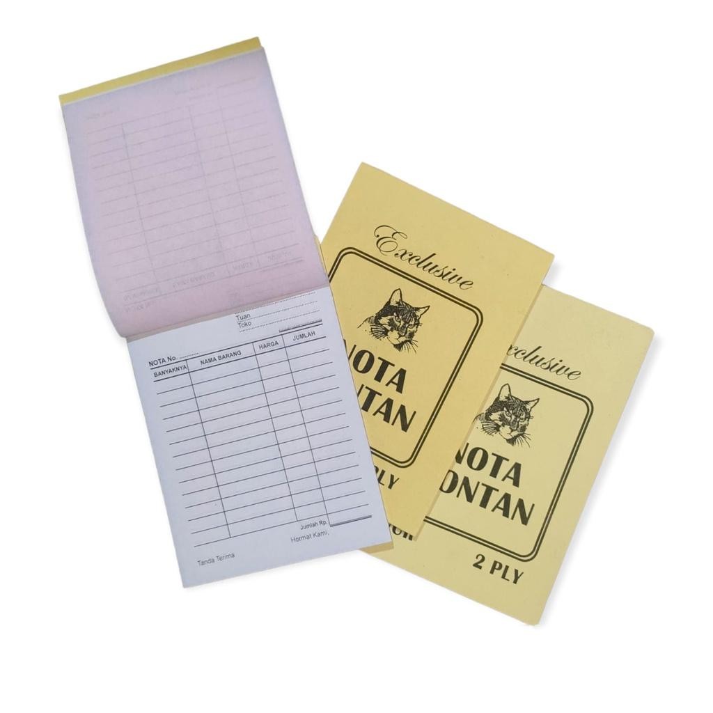 

LLC Nota Kontan 2 Ply, Nota Kecil NCR, Nota 2 Ply, Paket 10 Buku, Berat 550 Gram