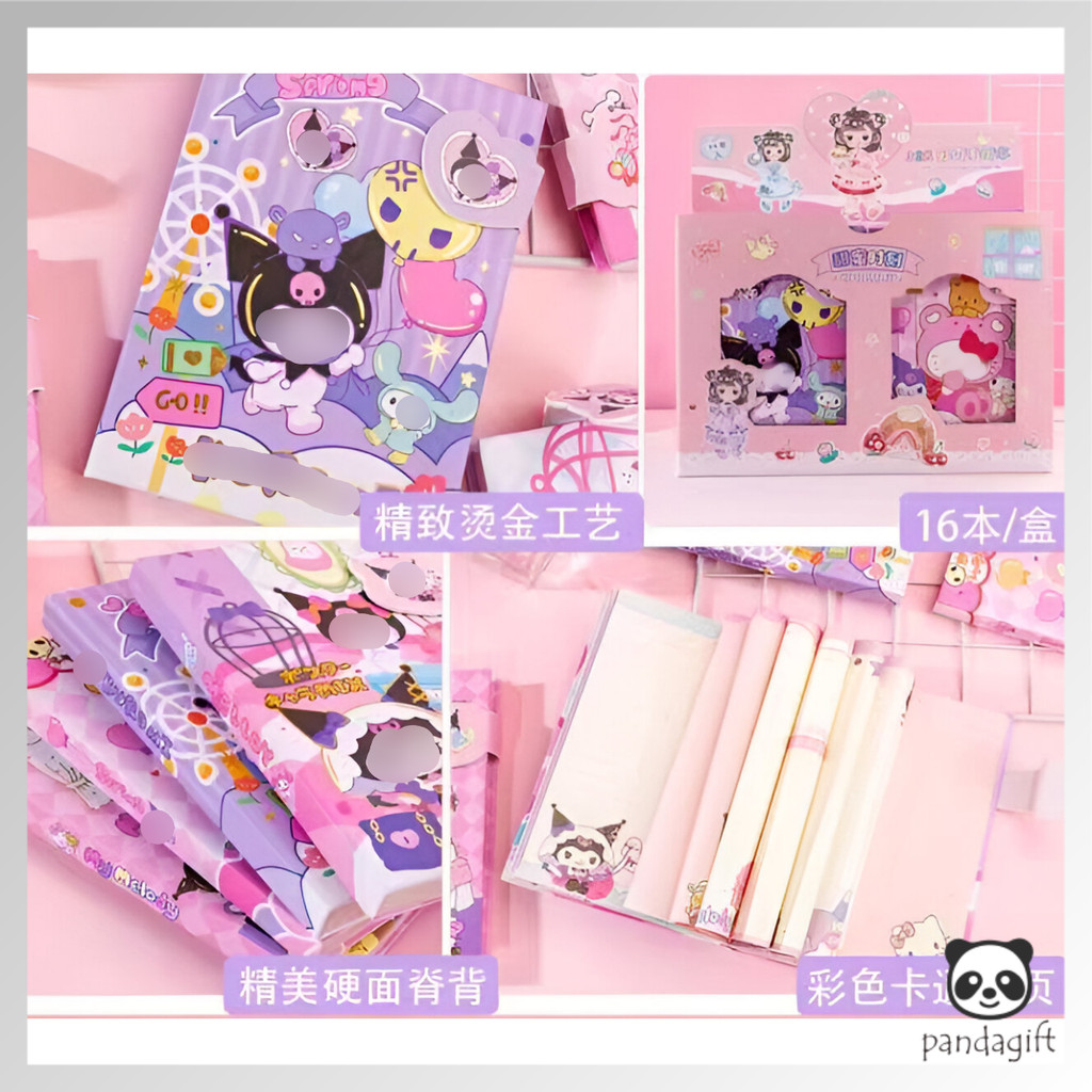 

Notebook Diary Magnetic Kertas Warna Motif Sanrio Uk.13x18.6Cm - GG0371