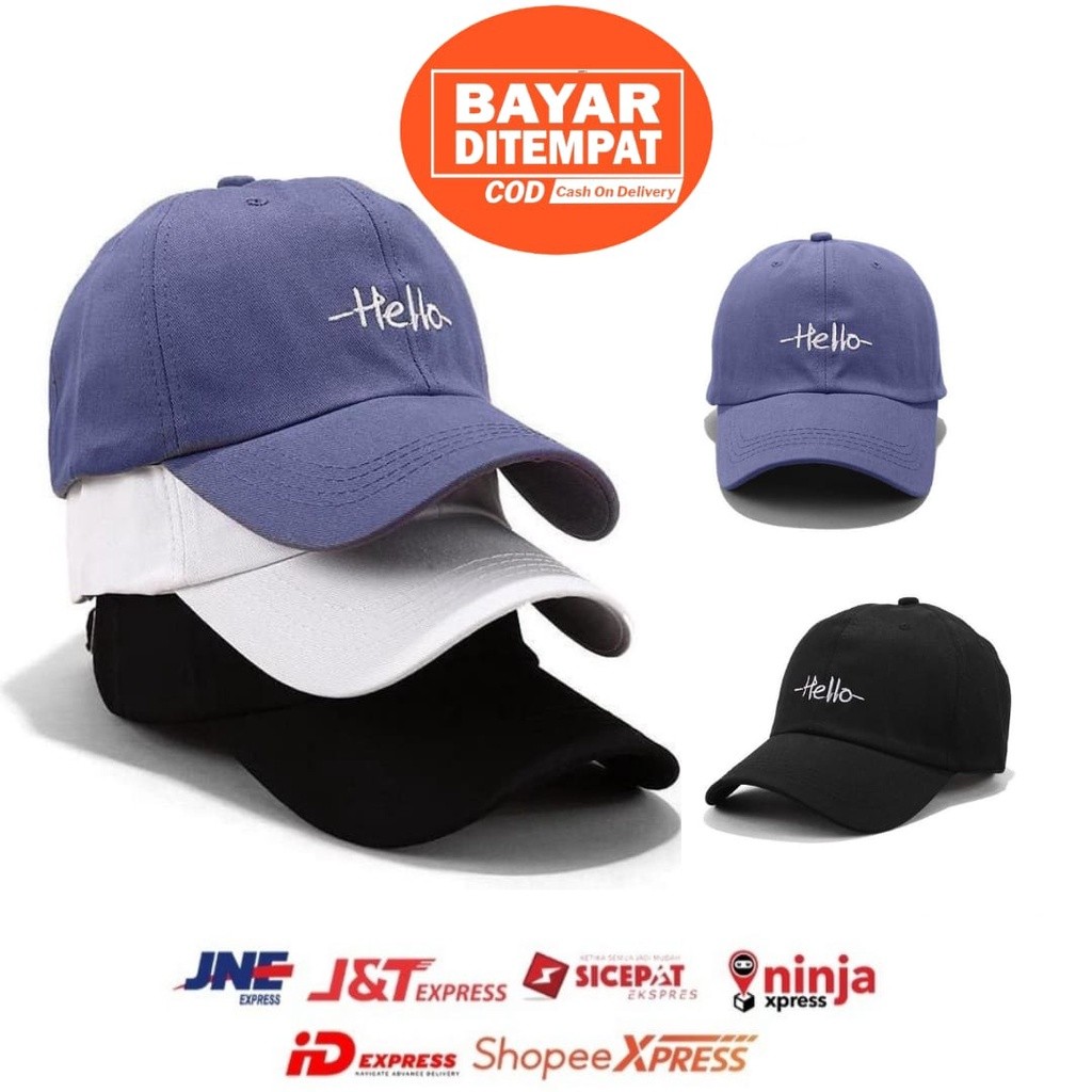 OBRAL Topi baseball hello termurah dewasa unisex