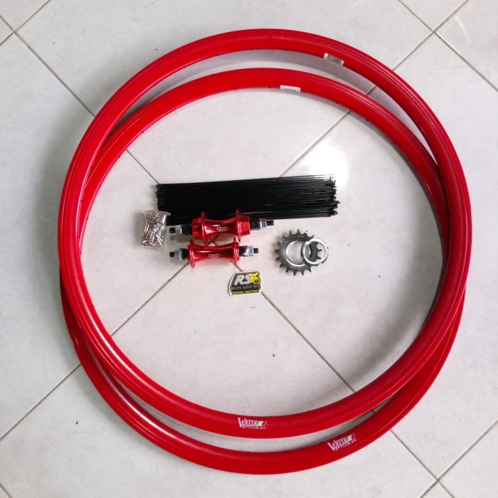 WHEELSET FIXIE DOLTRAP ALLOY BEARING VUELTA ITALI OXO BEARING