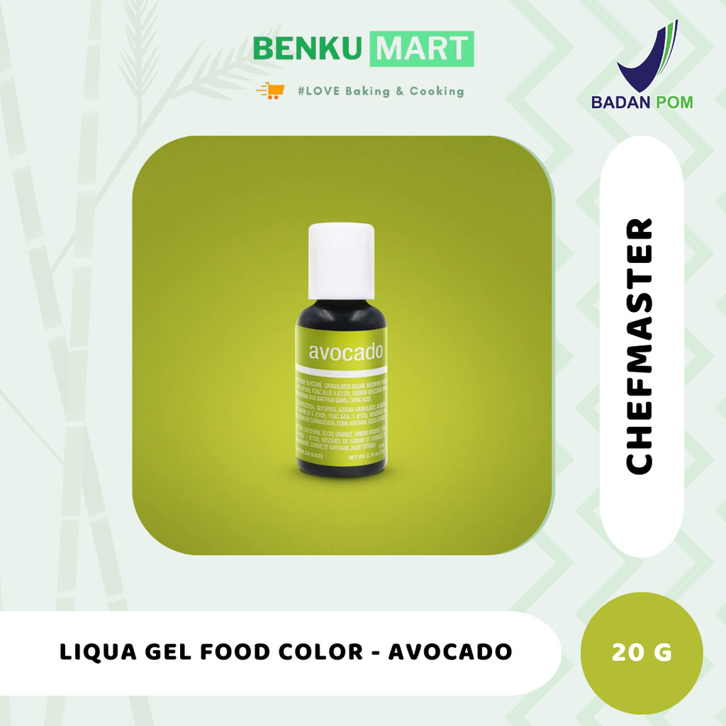 

Chefmaster AVOCADO Liqua Gel Food Color 20 gr Pewarna Makanan 20ml