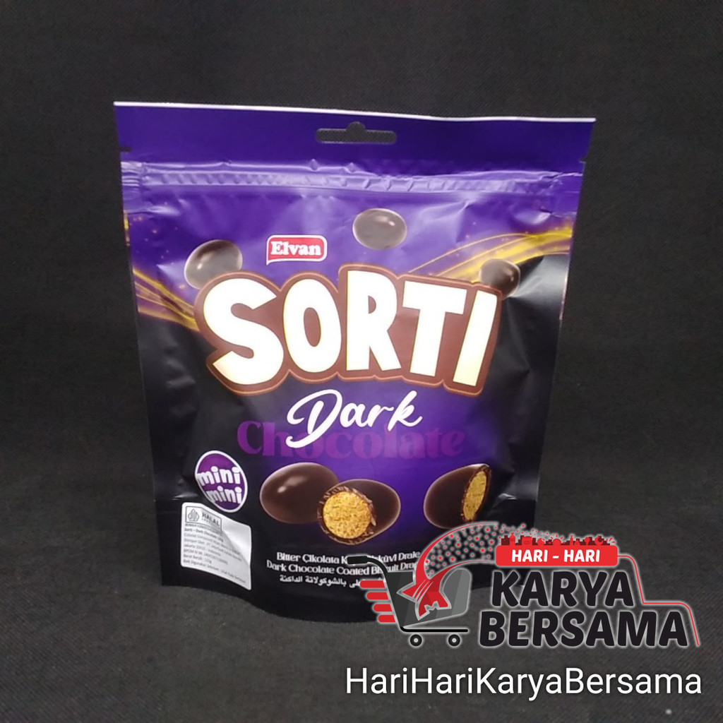 

MAKANAN RINGAN ELVAN SORTI BISKUIT DARK CHOCOLATE POUCH 120GR