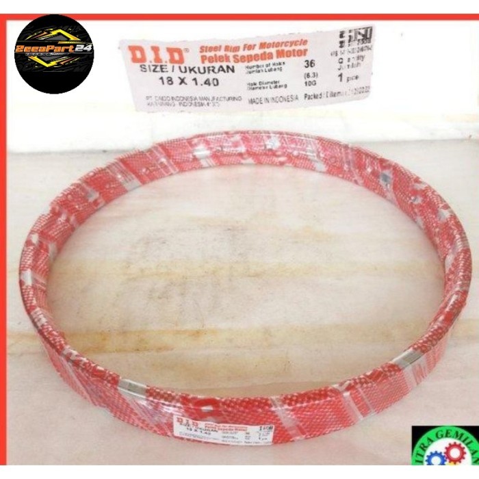 Ring Velg Besi DID Daido Ring 14 16 18 19 21 Lebar 140 160 185 Asli Original DID - 18x185
