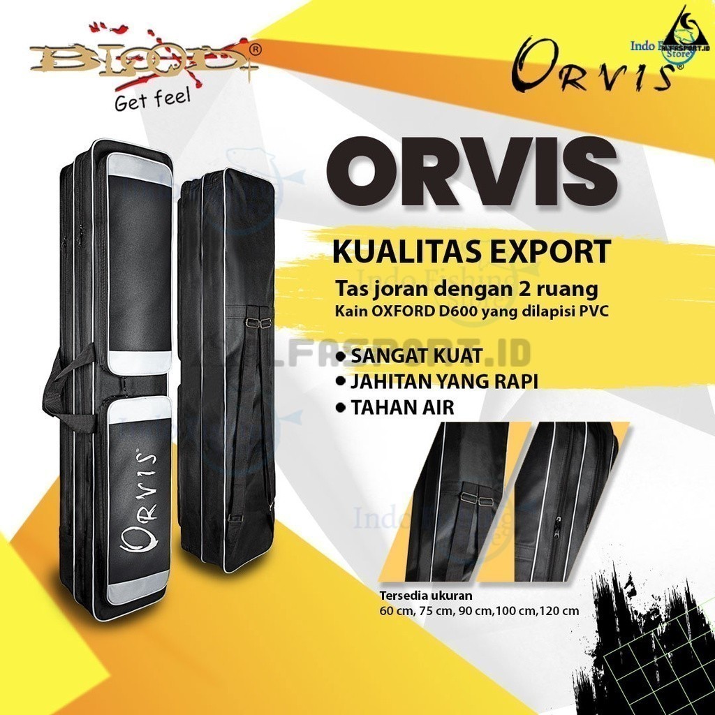 AlfaSport.id Tas Pancing Kotak Blood ORVIS Black Hitam Ransel Joran Blood-X Alat Pancing Berkualitas