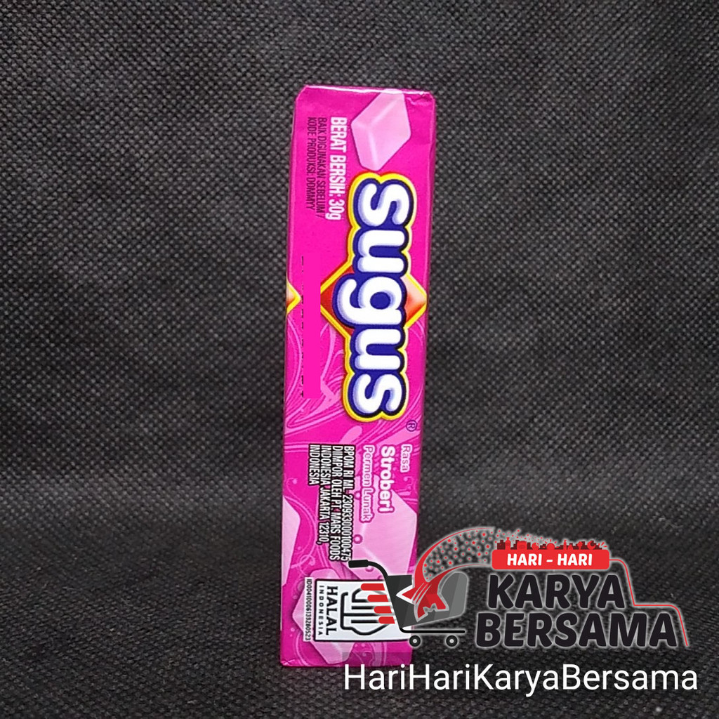 

MAKANAN RINGAN PERMEN LUNAK SUGUS STICK STRAWBERRY 30GR