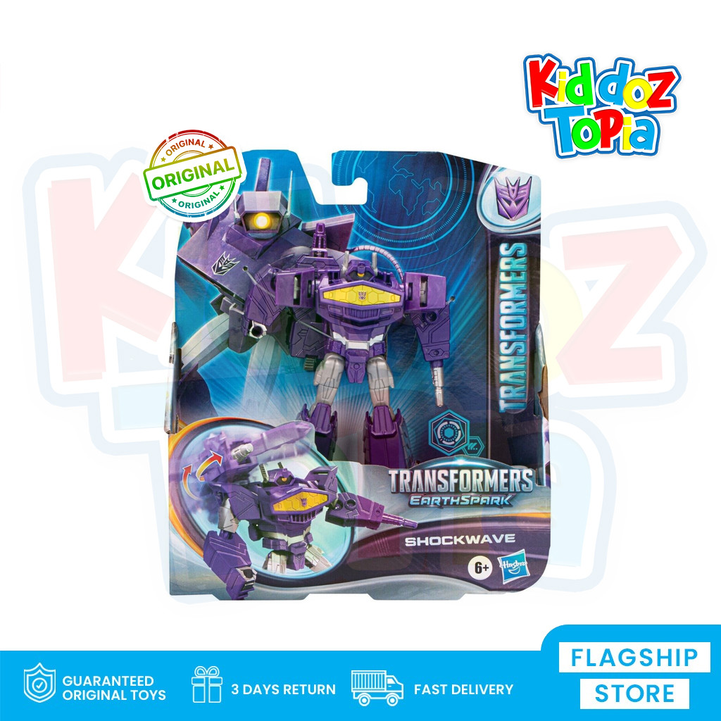 Transformers Earthspark Warrior Shockwave Original F8577 GLC