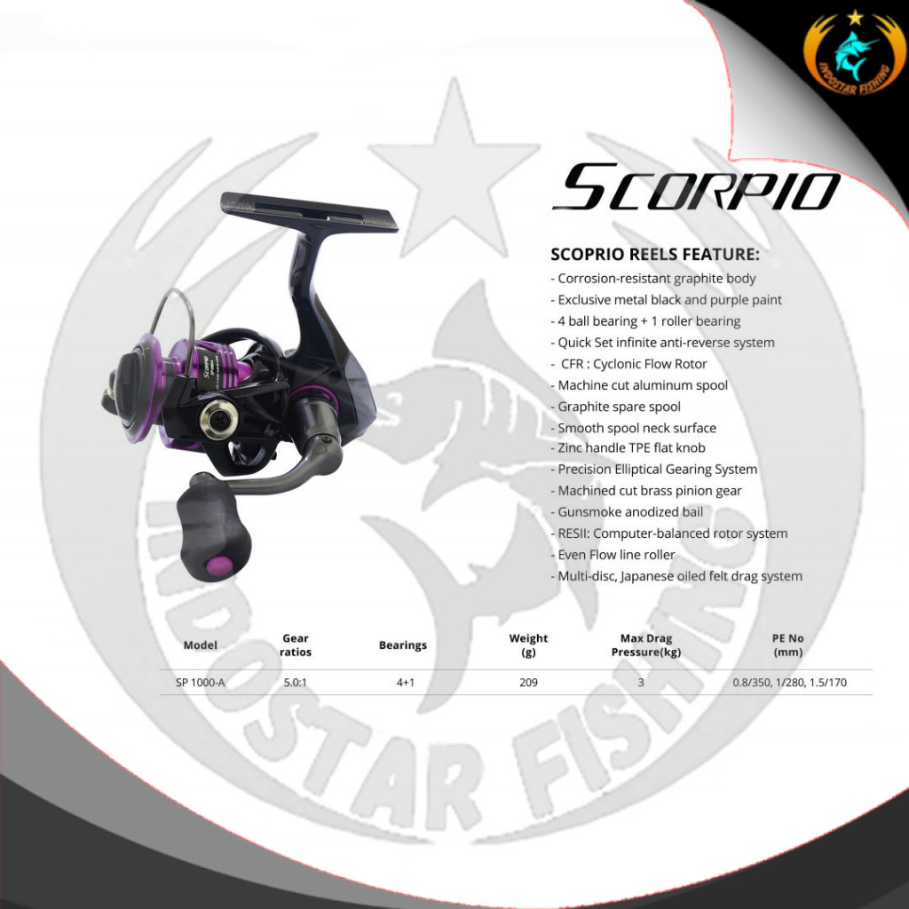 Reel Pancing Okuma Scorpio SP-1000A Spinning