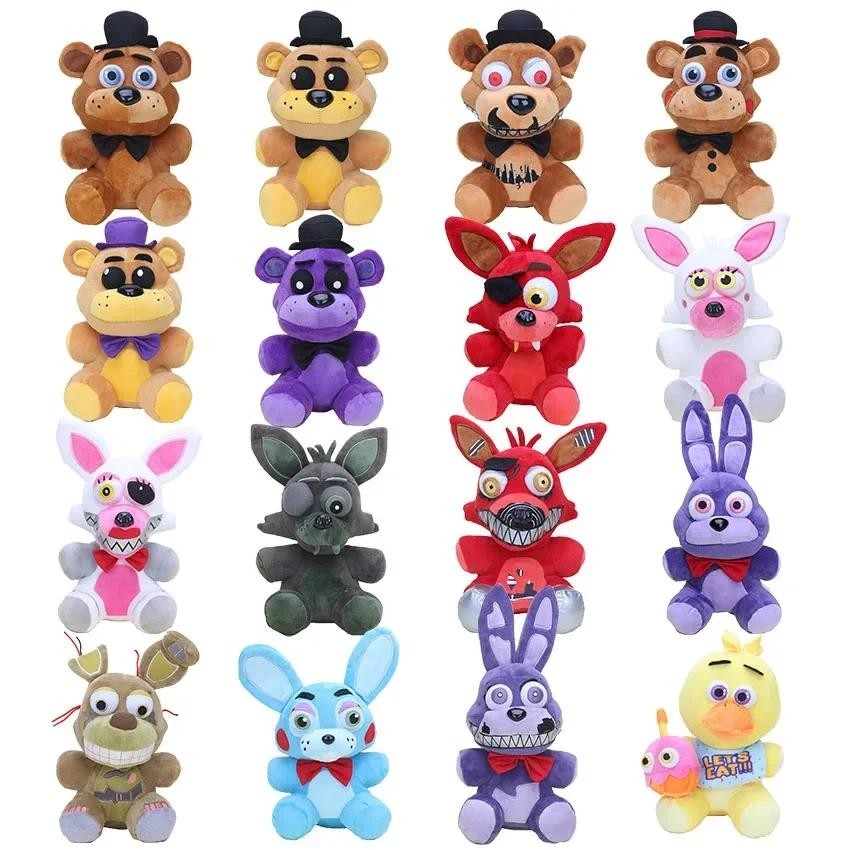 14cm/25cm FNAF In Stock Plush Possessed Fredbear Golden Freddy Plush Dolls Stuffed Figure Five Night