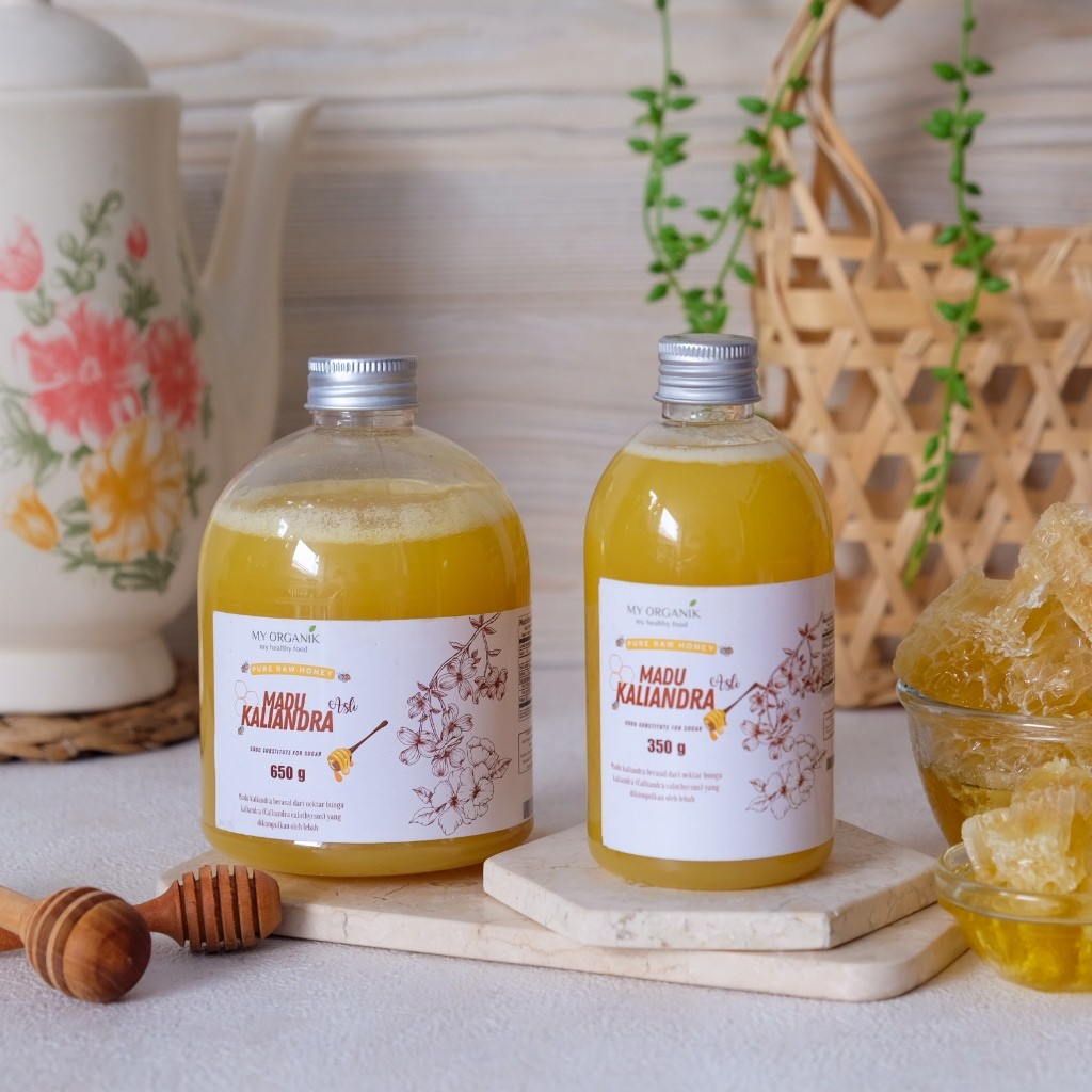 

My Organik Pure Raw Honey Madu Kaliandra 650gr Madu Murni Asli Premium Pure Original