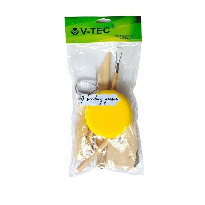 

V-Tec Alat Clay Tools Set 8 pcs Untuk Tanah Liat- set