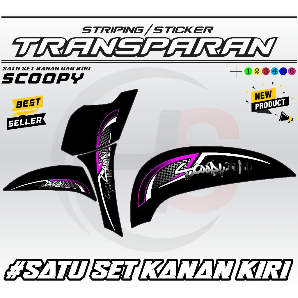 Stiker Striping Lis Variasi Scopy 2017/2024 Polet Simpel Scopy Variasi Terbaru H4 VARIASI SIMPLE KER