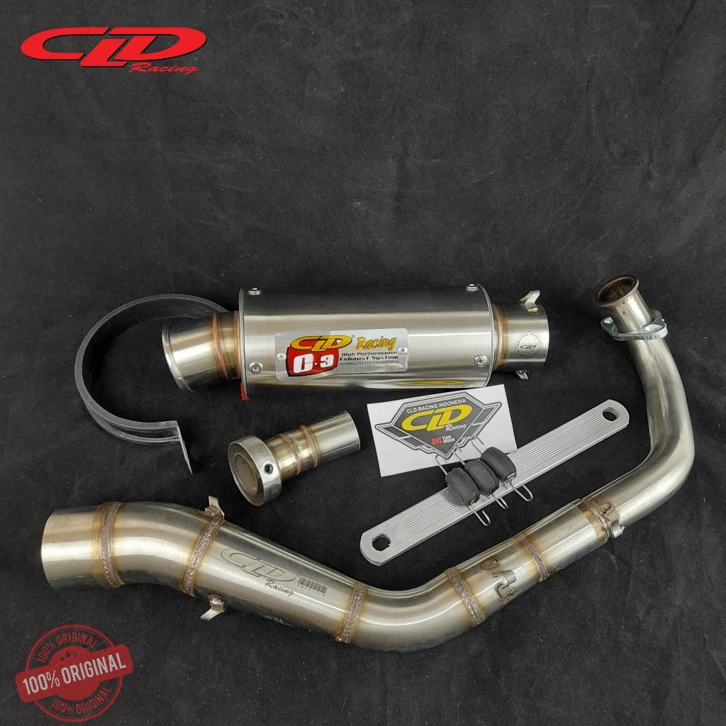 KNALPOT CLD TYPE C3 BULAT GENIO BEAT DELUXE SCOOPY 2021 Motorcycle Racing