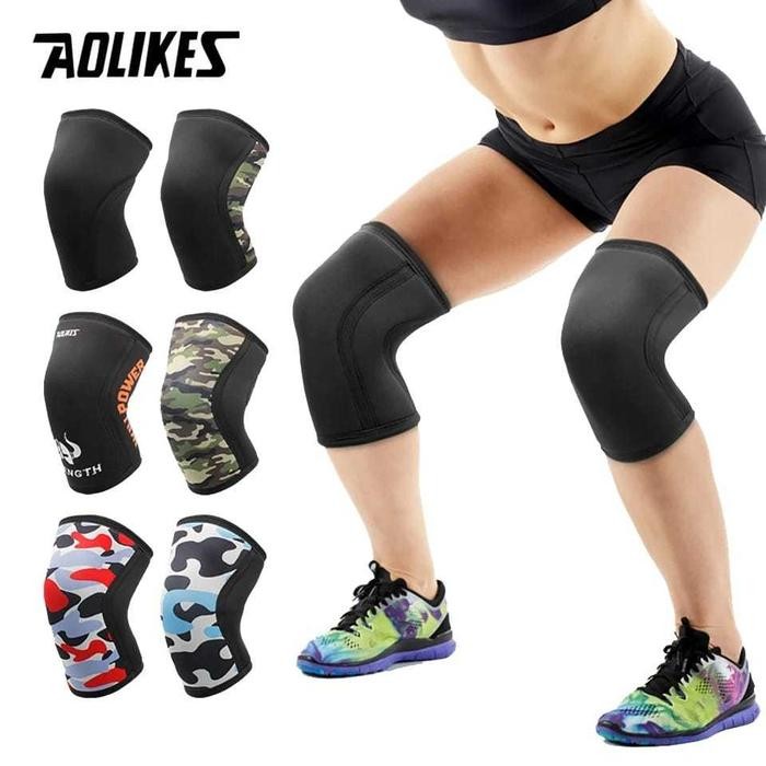 Kneepad Dekker Deker Sarung Pelindung Dengkul Lutut Kaki Olahraga Lari Run Gym Fitness Basket Voli P