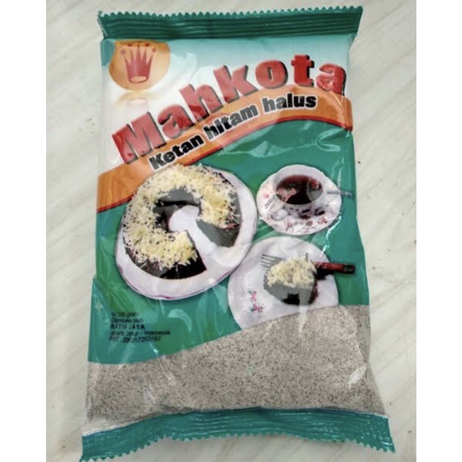 

Tepung Ketan Hitam Mahkota 20 x 250g Dus / Tepung Ketan Hitam halus