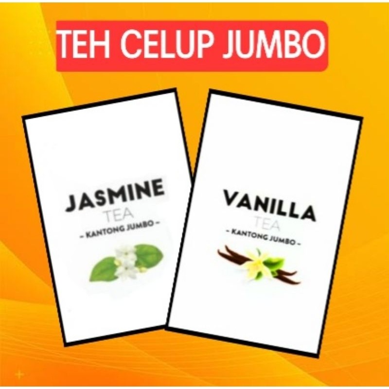 

teh jasmine dan vanilla kemasan jumbo