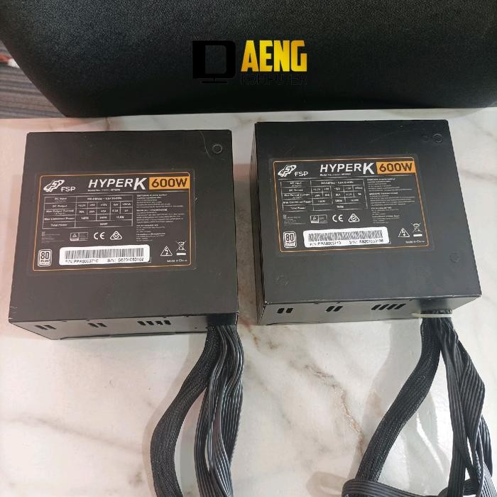 PSU Power Suplay Power Supply FSP Hyper K 600W 80+ Bronze – PSU Komputer PC Gaming Rakitan Daeng Kom