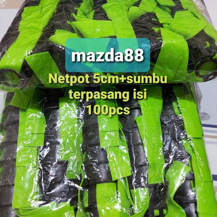 Paket Netpot 5cm+sumbu isi 100pcs