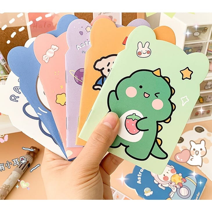 

Buku Tulis Mini Notebook A6 Mini Bentuk Lucu Bertelinga