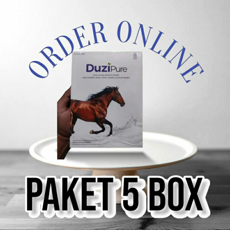 

( Paket Hemat 5 Box ) Duzi Pure Official Store Asli Susu Herbal Bubuk Murni Dari Kuda Lombok Sumbawa 200gram - Duzipure 100% Original BPOM Verifed