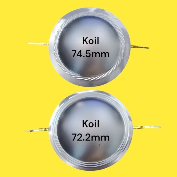 Spul Driver Tweeter Voice Coil 74.5mm Dan 72.2mm Original