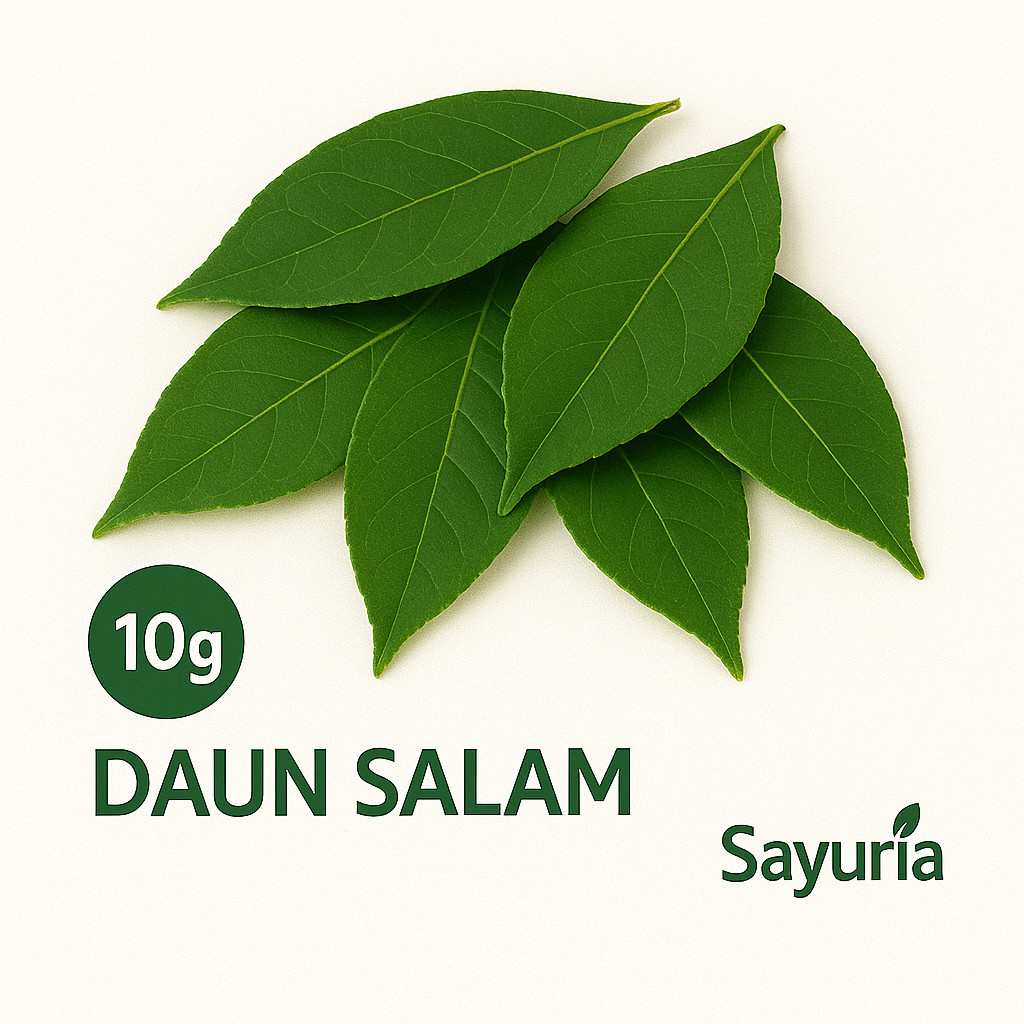 

Sayuria – Daun Salam Kering 10gr | Wangi Alami untuk Masakan & Rebusan