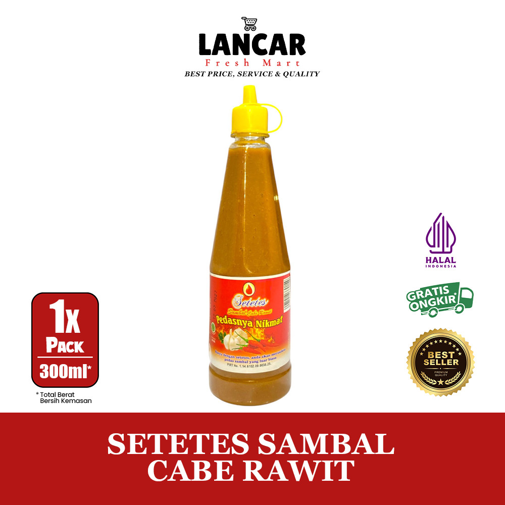 

SETETES SAMBAL CABE RAWIT 300ML / SAUS SAMBAL CABE RAWIT 300ML