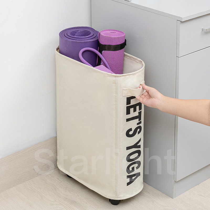 Starlight Laundry Bag Keranjang Baju Kotor Keranjang Matras Olahraga dengan Roda Keranjang Laundry L