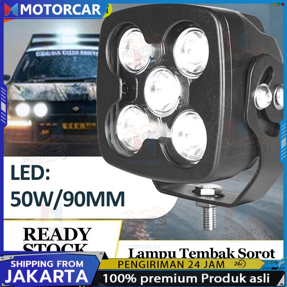 50 Watt 100% ORI Lampu volvo alat berat Sorot Heavy Duty Offroad Tembak dotrek mobil volt truk Balak
