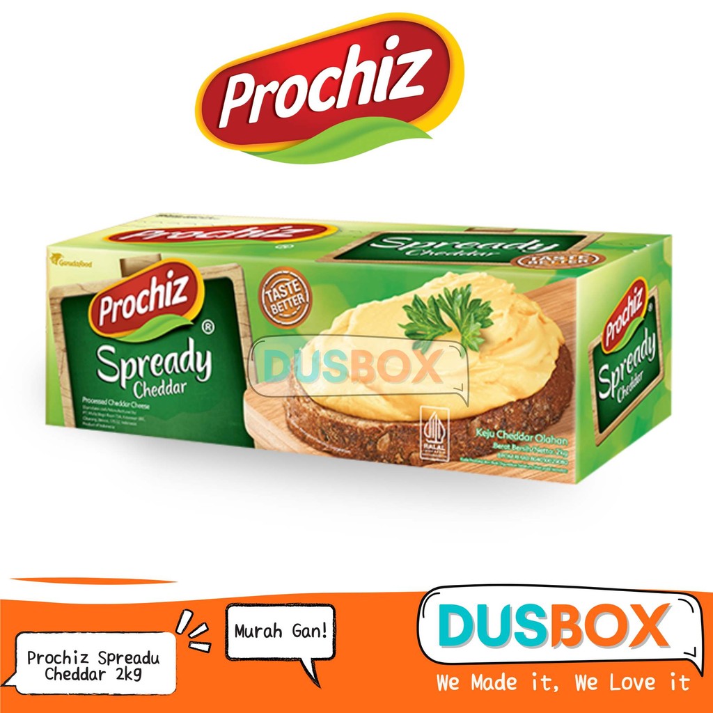Prochiz Spready 2kg / Keju Spread / Keju Oles / /Keju Spready Prochiz / Spready Prochiz / Keju Proch