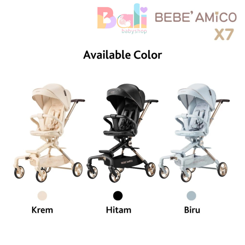 BEBE AMICO X7 Stroller / Reversible Stroller / Kereta Bayi Dua Arah / Stroller 2 Arah Lipat