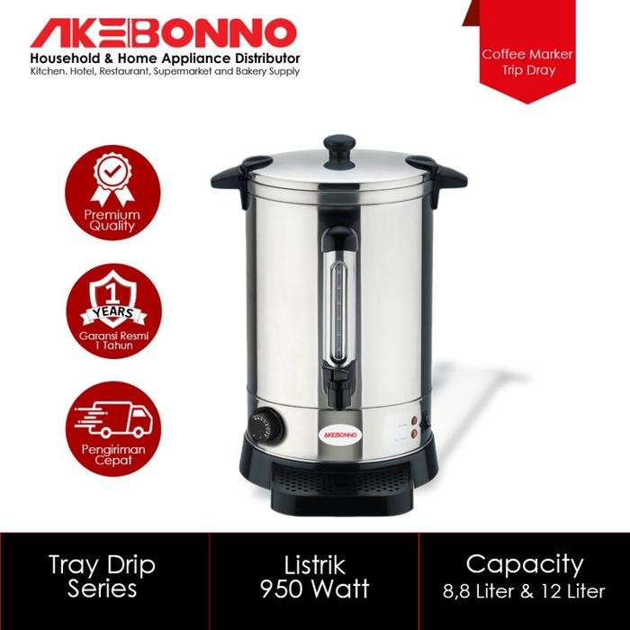 AKEBONNO Coffe Maker / Water Boiler Tray Drip Series - 8,8 L Ready